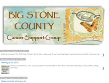 Tablet Screenshot of bigstonecountycancersupportgroup.blogspot.com