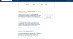 Desktop Screenshot of businessincollege.blogspot.com