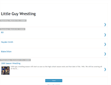 Tablet Screenshot of littleguywrestling.blogspot.com