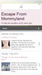 Mobile Screenshot of escapefrommommyland.blogspot.com