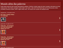 Tablet Screenshot of mundoalemdaspalavras.blogspot.com