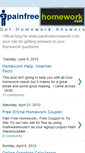 Mobile Screenshot of painfreehomework.blogspot.com