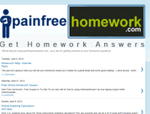 Tablet Screenshot of painfreehomework.blogspot.com