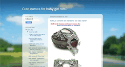 Desktop Screenshot of cute-names-for-baby-girl-rats.blogspot.com