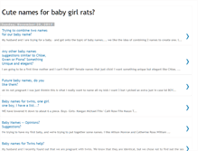 Tablet Screenshot of cute-names-for-baby-girl-rats.blogspot.com