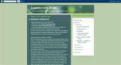 Desktop Screenshot of omundoforademim.blogspot.com