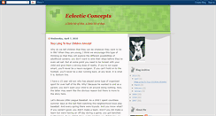 Desktop Screenshot of eclecticconcepts.blogspot.com