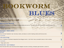 Tablet Screenshot of bookwormblues.blogspot.com