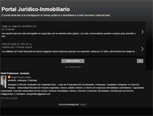 Tablet Screenshot of juridico-inmobiliario.blogspot.com