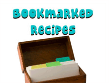 Tablet Screenshot of bookmarkedrecipes.blogspot.com