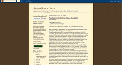 Desktop Screenshot of animationwriters.blogspot.com