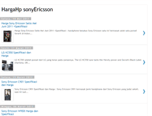 Tablet Screenshot of hargahpsonyericsson.blogspot.com