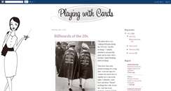 Desktop Screenshot of playingwithcards.blogspot.com