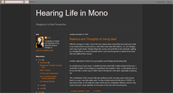 Desktop Screenshot of hearinglifeinmono.blogspot.com