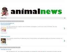 Tablet Screenshot of animalnewsblog.blogspot.com