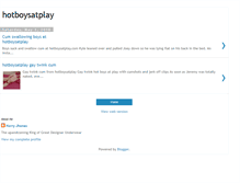 Tablet Screenshot of hotboysatplay.blogspot.com