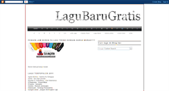 Desktop Screenshot of lagubarugratis.blogspot.com