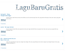 Tablet Screenshot of lagubarugratis.blogspot.com