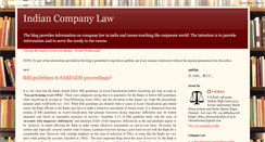 Desktop Screenshot of indiancorporatelaws.blogspot.com