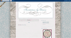 Desktop Screenshot of invitationsbydenise.blogspot.com