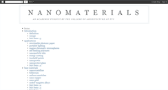 Desktop Screenshot of nanomaterialstech.blogspot.com