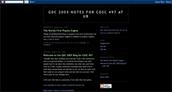 Desktop Screenshot of gdc2005.blogspot.com