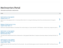 Tablet Screenshot of mechwarriorportal.blogspot.com