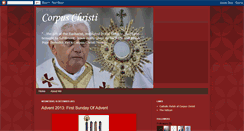 Desktop Screenshot of corpuschristicatholic.blogspot.com