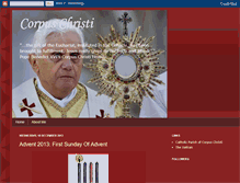 Tablet Screenshot of corpuschristicatholic.blogspot.com