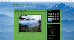 Desktop Screenshot of peaksforparkinsons.blogspot.com