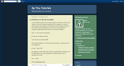 Desktop Screenshot of mytinytutorials.blogspot.com