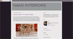 Desktop Screenshot of namiinteriors.blogspot.com