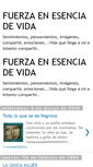 Mobile Screenshot of fuerzayesenciadevida.blogspot.com