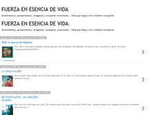 Tablet Screenshot of fuerzayesenciadevida.blogspot.com