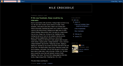 Desktop Screenshot of nile-crocodile.blogspot.com