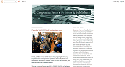Desktop Screenshot of gaspereaupress.blogspot.com