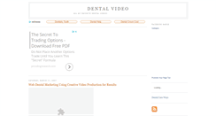 Desktop Screenshot of dentalvideo.blogspot.com