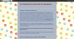 Desktop Screenshot of petparadisepetinsurance.blogspot.com