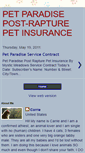 Mobile Screenshot of petparadisepetinsurance.blogspot.com