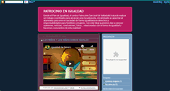 Desktop Screenshot of patrocinioenigualdad.blogspot.com