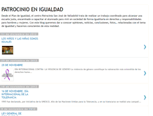 Tablet Screenshot of patrocinioenigualdad.blogspot.com