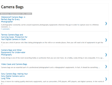 Tablet Screenshot of camera-bags-blog.blogspot.com
