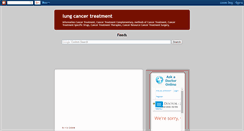 Desktop Screenshot of lung-cancertreatment.blogspot.com