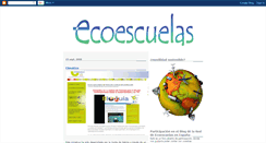 Desktop Screenshot of ecoescuelas.blogspot.com