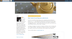 Desktop Screenshot of oneyellowteapot.blogspot.com