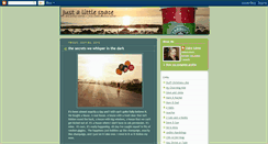 Desktop Screenshot of justalittlespace.blogspot.com