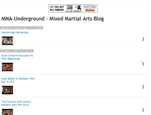 Tablet Screenshot of mma-underground.blogspot.com