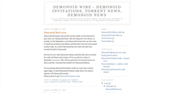 Desktop Screenshot of demonoidwire.blogspot.com