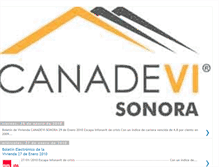 Tablet Screenshot of canadevisonora.blogspot.com