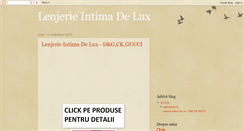 Desktop Screenshot of lenjerieintimadelux.blogspot.com